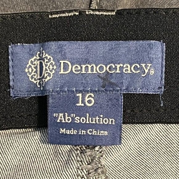 Democracy Stretch Gray Denim "Ab"solution® Jegging Size 16 - Picture 7 of 9